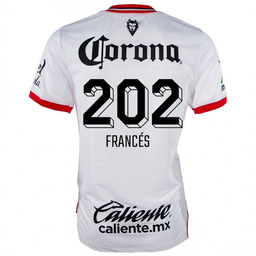 Criança Camisola Lenin Francés #202 Branco Vermelho Alternativa 2024/25 Camisa