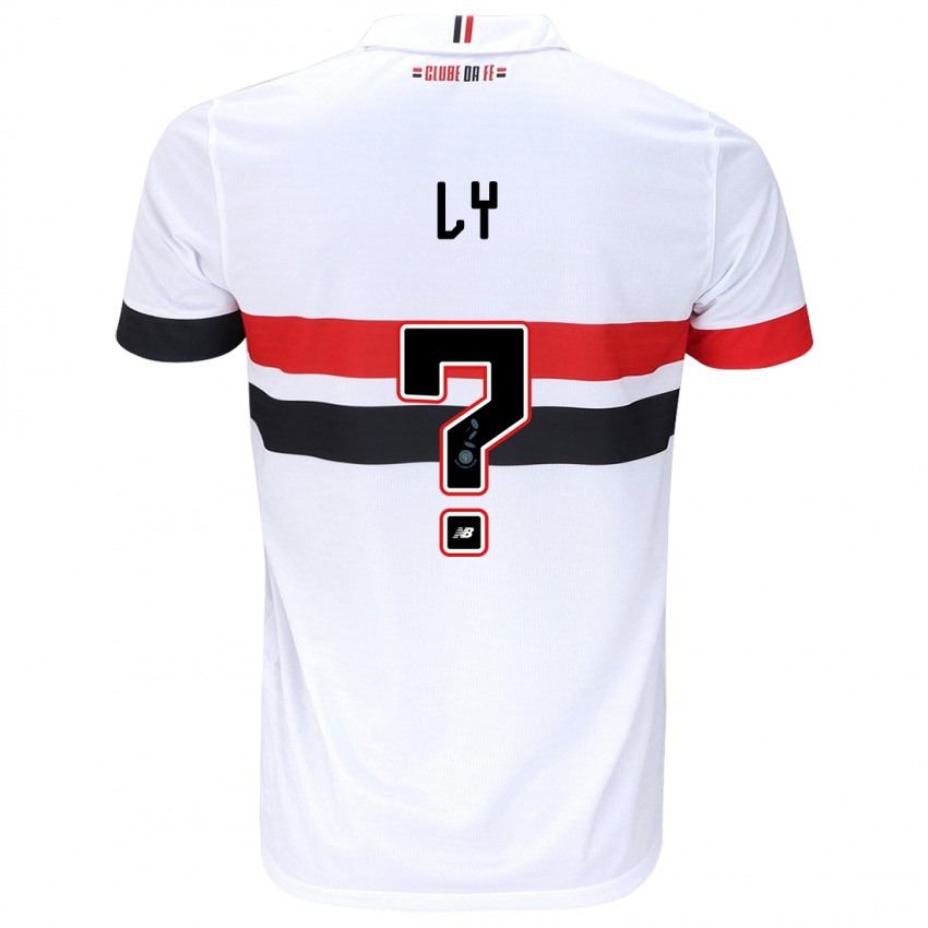 Homem Camisola Iba Ly #0 Branco Vermelho Preto Principal 2024/25 Camisa