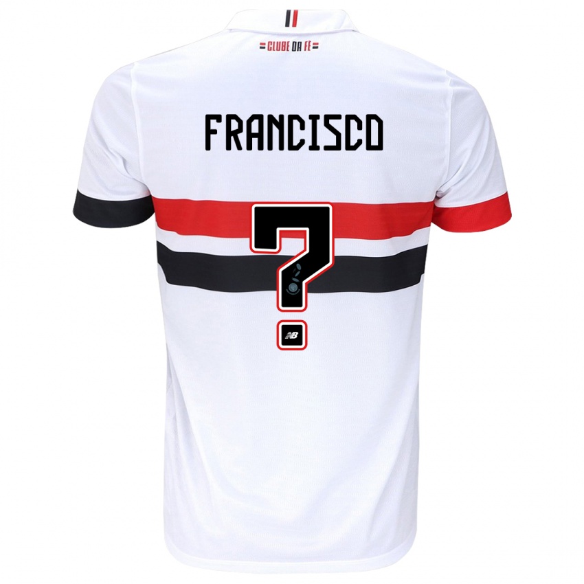 Homem Camisola Ryan Francisco #0 Branco Vermelho Preto Principal 2024/25 Camisa