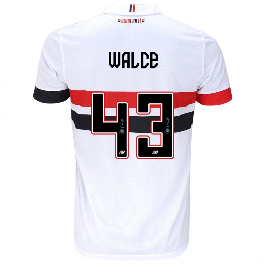 Homem Camisola Walce #43 Branco Vermelho Preto Principal 2024/25 Camisa