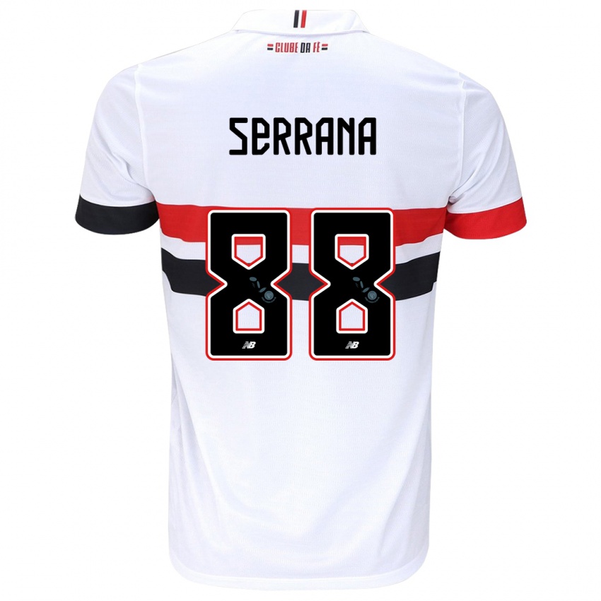 Homem Camisola Serrana #88 Branco Vermelho Preto Principal 2024/25 Camisa