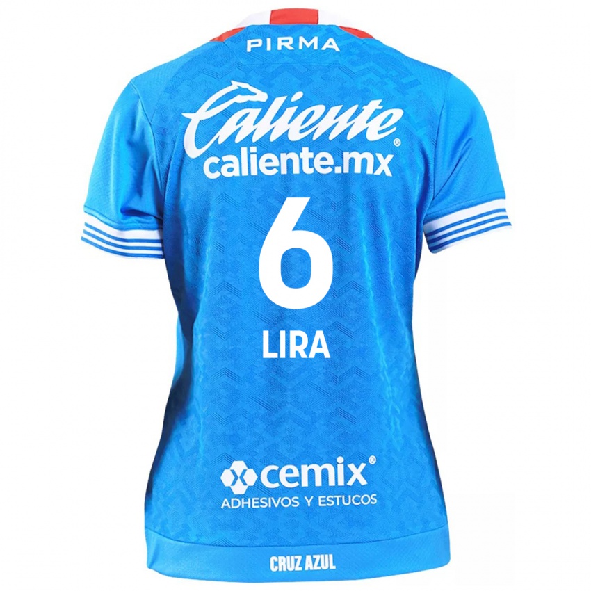 Homem Camisola Erik Lira #6 Céu Azul Principal 2024/25 Camisa