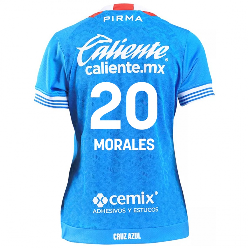 Homem Camisola Ivan Morales #20 Céu Azul Principal 2024/25 Camisa