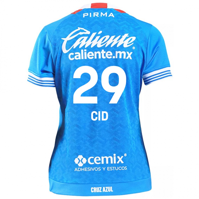 Homem Camisola Claudia Cid #29 Céu Azul Principal 2024/25 Camisa