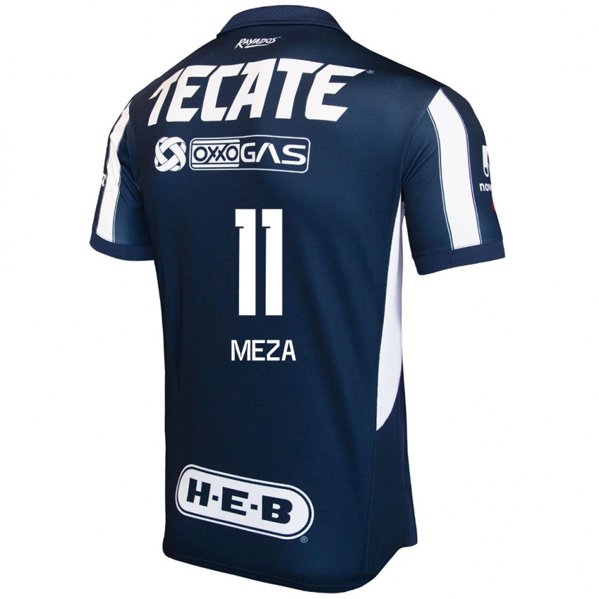 Homem Camisola Maximiliano Meza #11 Azul Vermelho Branco Principal 2024/25 Camisa