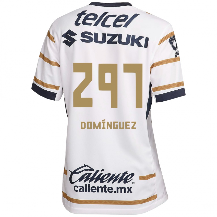 Homem Camisola Julio Dominguez #297 Obsidiana Branca Principal 2024/25 Camisa