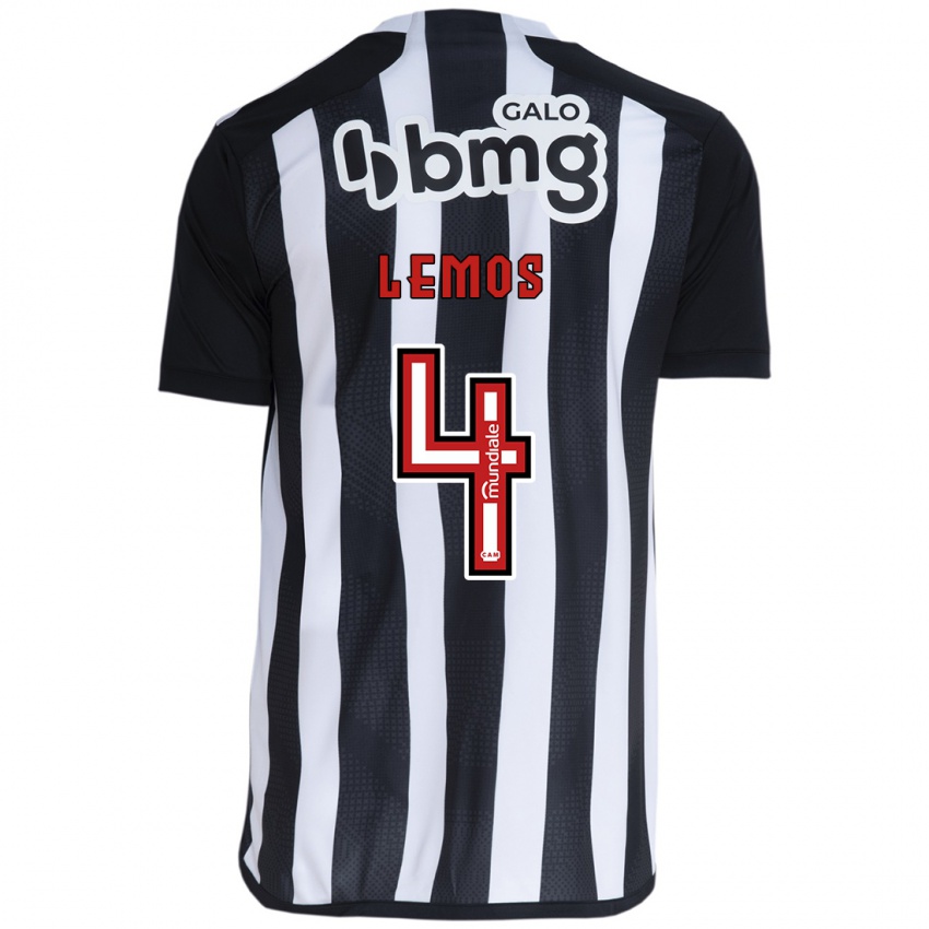 Homem Camisola Mauricio Lemos #4 Branco Preto Principal 2024/25 Camisa