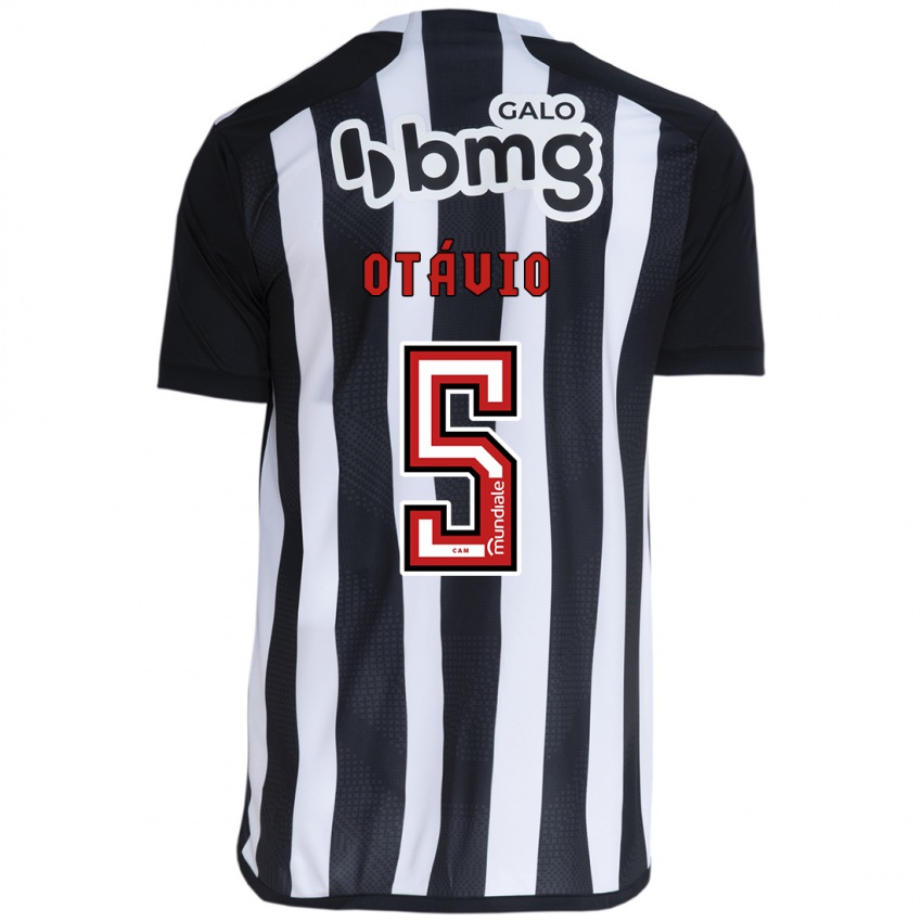 Homem Camisola Otávio #5 Branco Preto Principal 2024/25 Camisa