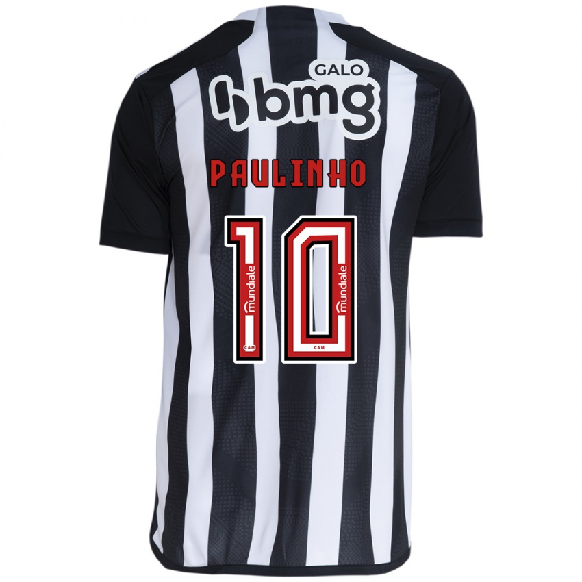 Homem Camisola Paulinho #10 Branco Preto Principal 2024/25 Camisa