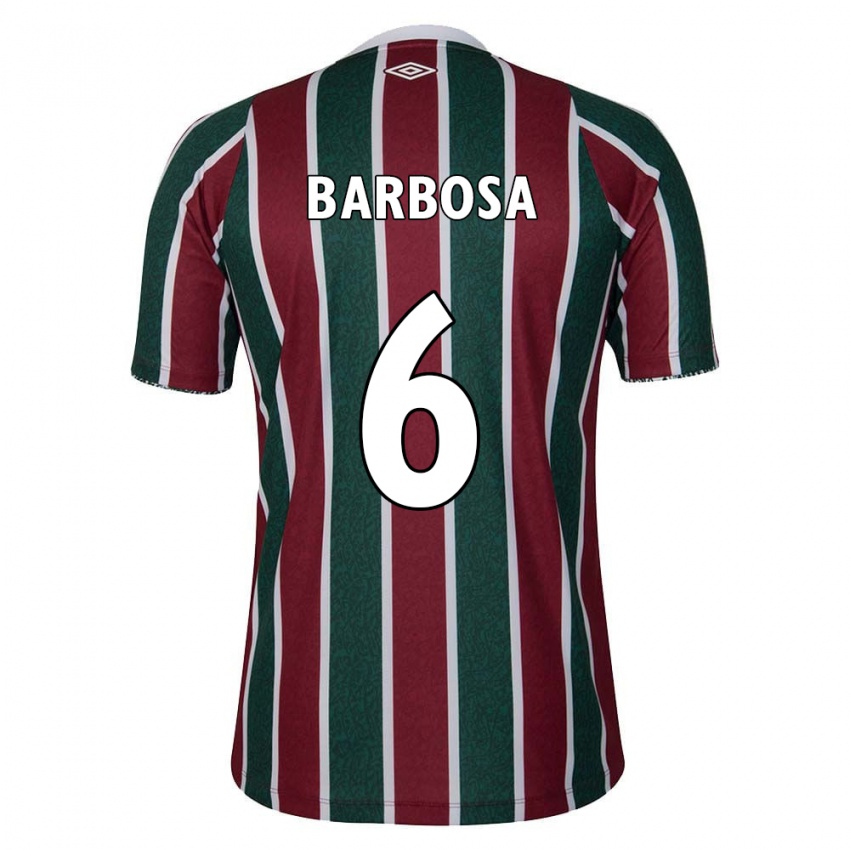 Homem Camisola Diogo Barbosa #6 Verde Castanho Branco Principal 2024/25 Camisa