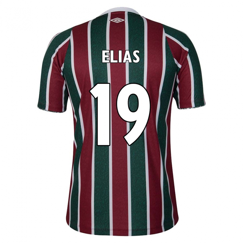 Homem Camisola Kauã Elias #19 Verde Castanho Branco Principal 2024/25 Camisa