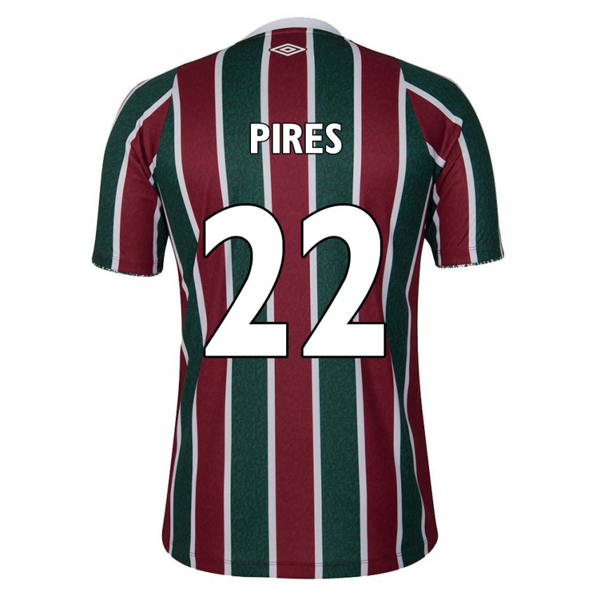 Homem Camisola Gabriel Pires #22 Verde Castanho Branco Principal 2024/25 Camisa