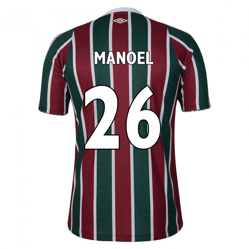 Homem Camisola Manoel #26 Verde Castanho Branco Principal 2024/25 Camisa