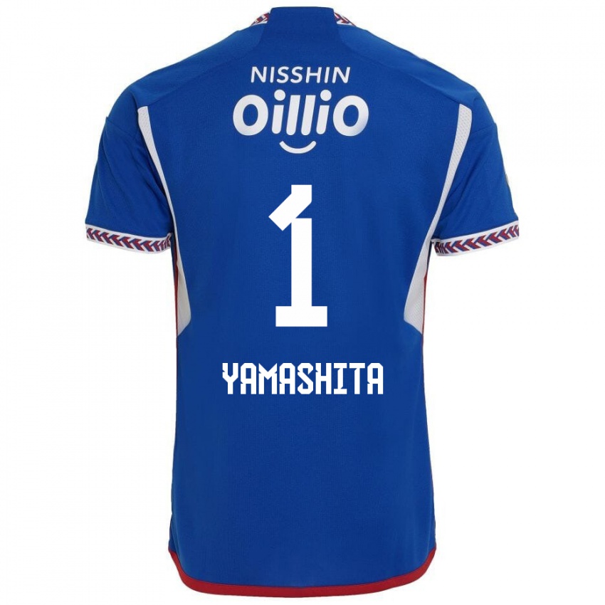 Homem Camisola Shoma Yamashita #1 Azul Branco Vermelho Principal 2024/25 Camisa