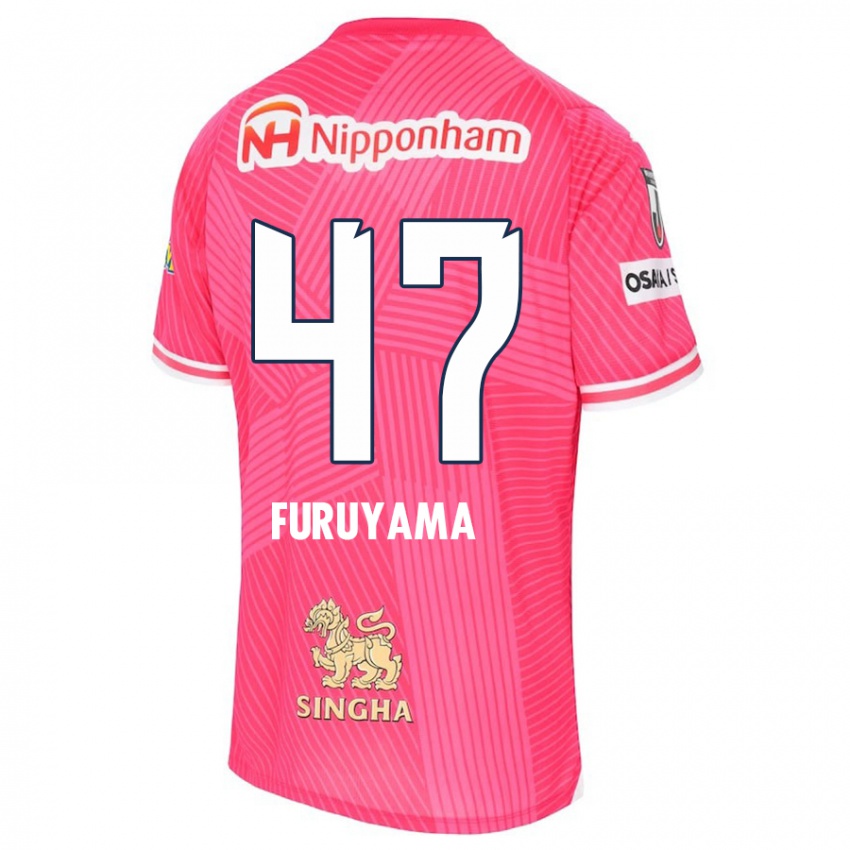 Homem Camisola Kengo Furuyama #47 Rosa Branco Principal 2024/25 Camisa