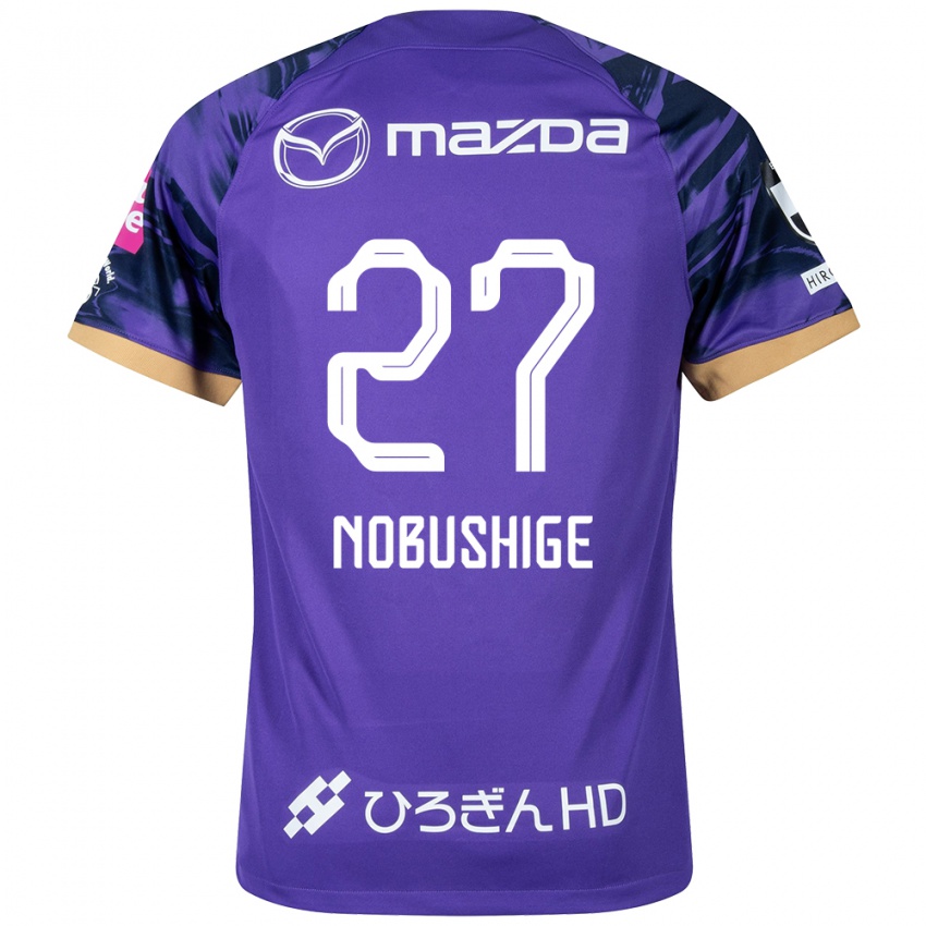 Homem Camisola Ryojiro Nobushige #27 Roxo Branco Principal 2024/25 Camisa