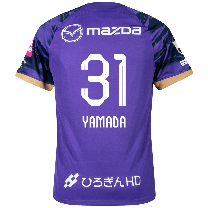 Homem Camisola Manato Yamada #31 Roxo Branco Principal 2024/25 Camisa