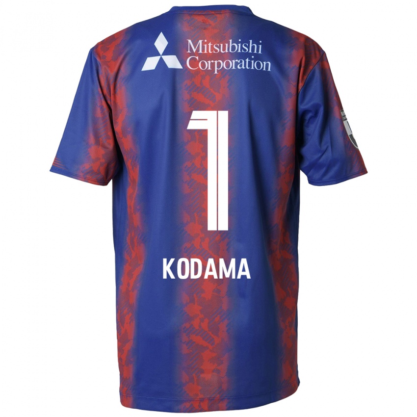 Homem Camisola Tsuyoshi Kodama #1 Azul Vermelho Principal 2024/25 Camisa