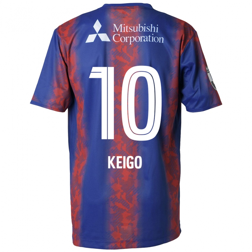 Homem Camisola Keigo Higashi #10 Azul Vermelho Principal 2024/25 Camisa