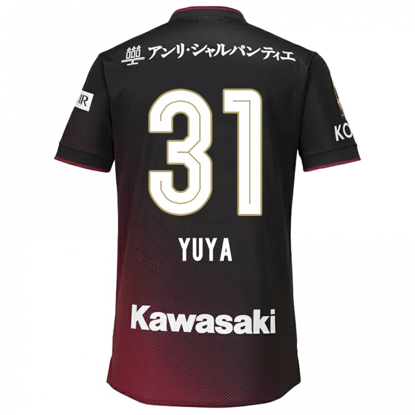 Homem Camisola Yuya Nakasaka #31 Preto Vermelho Principal 2024/25 Camisa