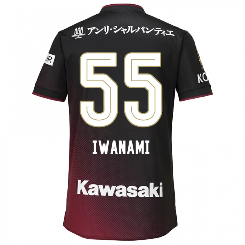 Homem Camisola Takuya Iwanami #55 Preto Vermelho Principal 2024/25 Camisa