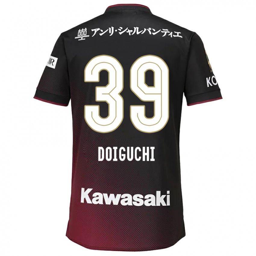 Homem Camisola Ritsu Doiguchi #39 Preto Vermelho Principal 2024/25 Camisa