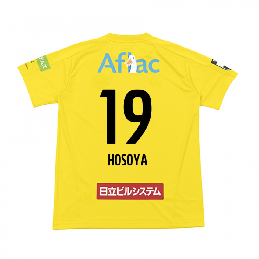 Homem Camisola Mao Hosoya #19 Amarelo Preto Principal 2024/25 Camisa