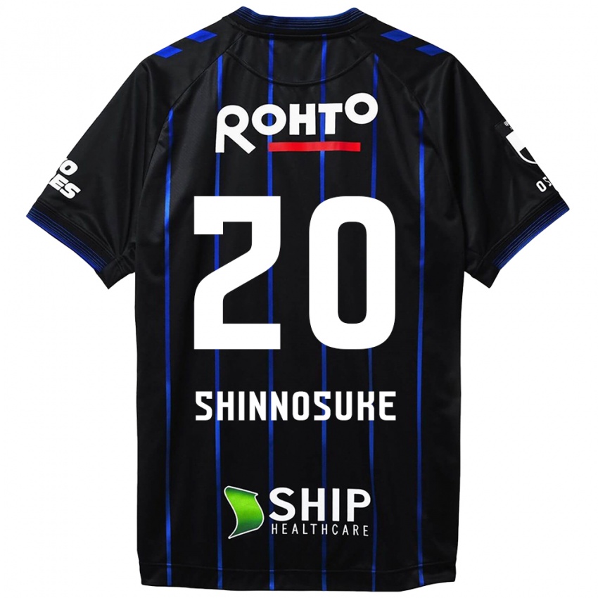 Homem Camisola Shinnosuke Nakatani #20 Preto Azul Principal 2024/25 Camisa