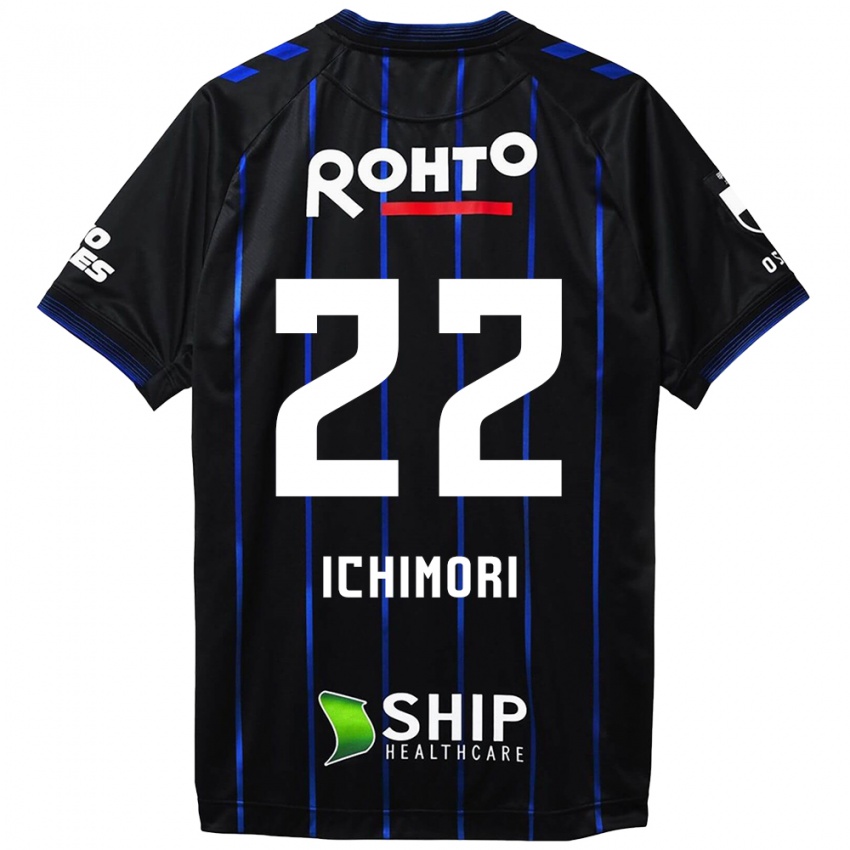 Homem Camisola Jun Ichimori #22 Preto Azul Principal 2024/25 Camisa