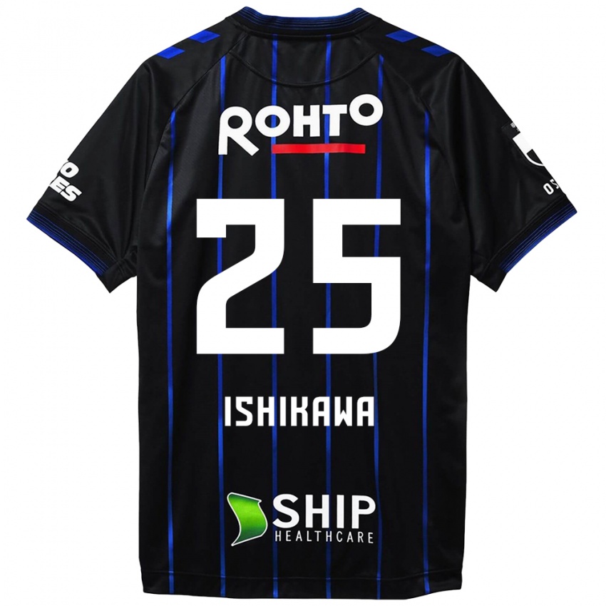 Homem Camisola Kei Ishikawa #25 Preto Azul Principal 2024/25 Camisa