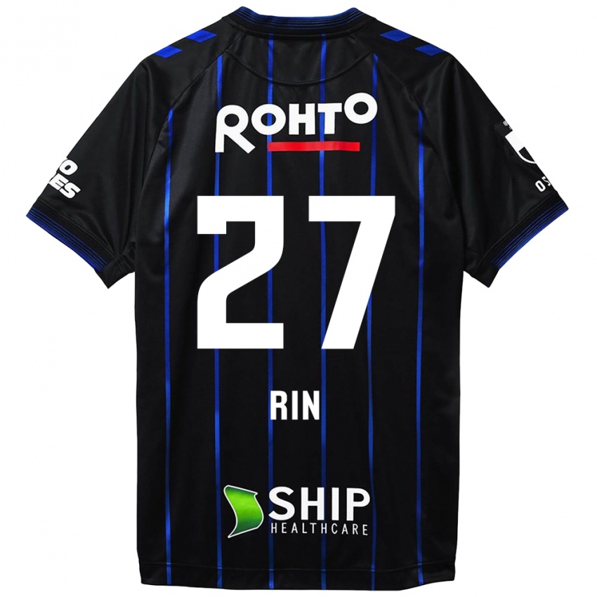 Homem Camisola Rin Mito #27 Preto Azul Principal 2024/25 Camisa