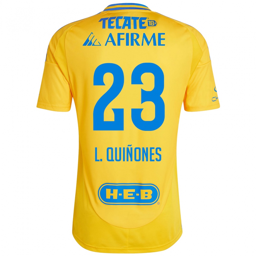 Homem Camisola Luis Quinones #23 Ouro Amarelo Principal 2024/25 Camisa