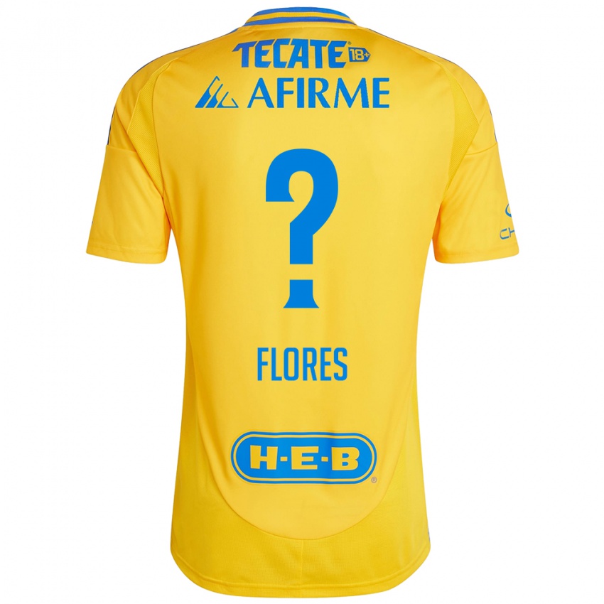 Homem Camisola Hernán Flores #0 Ouro Amarelo Principal 2024/25 Camisa