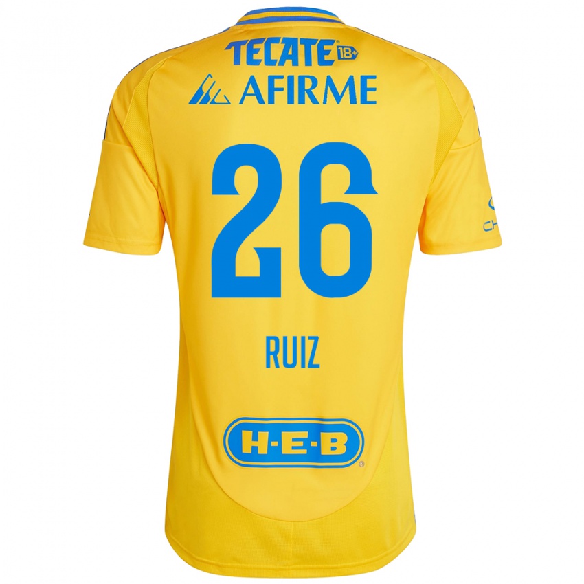 Homem Camisola Michel Ruiz #26 Ouro Amarelo Principal 2024/25 Camisa