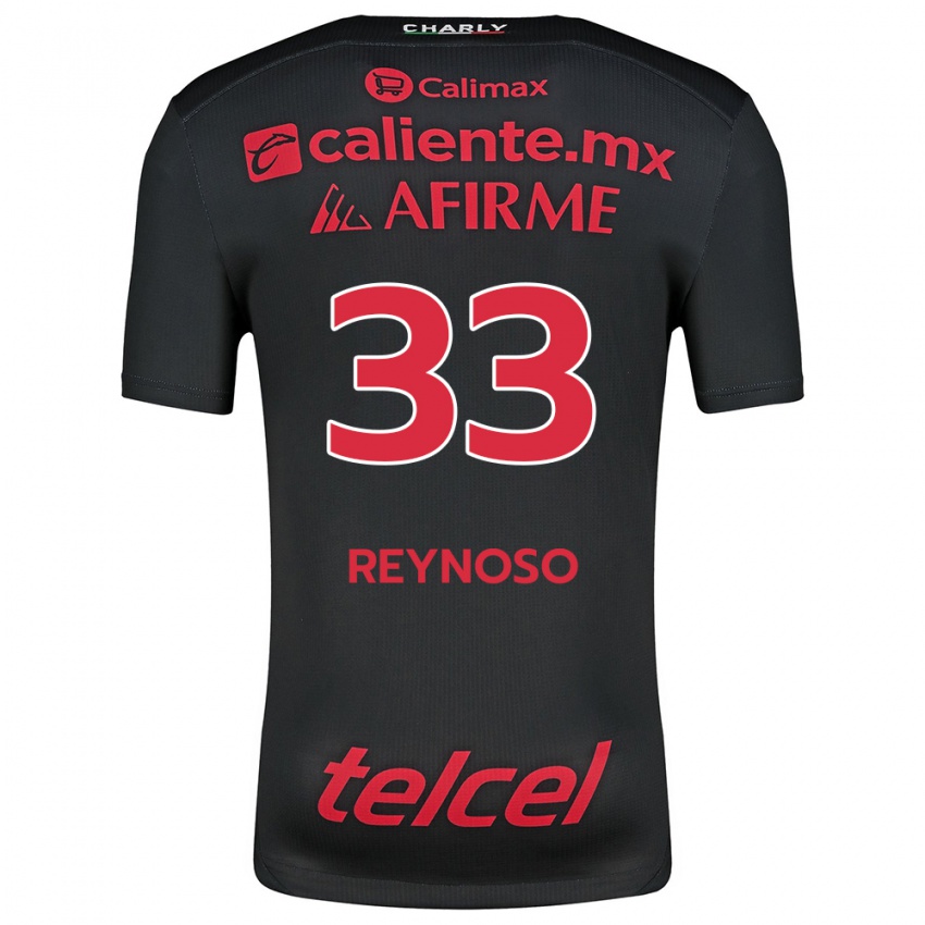 Homem Camisola Emanuel Reynoso #33 Preto Vermelho Principal 2024/25 Camisa