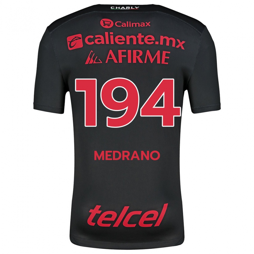 Homem Camisola Luis Medrano #194 Preto Vermelho Principal 2024/25 Camisa