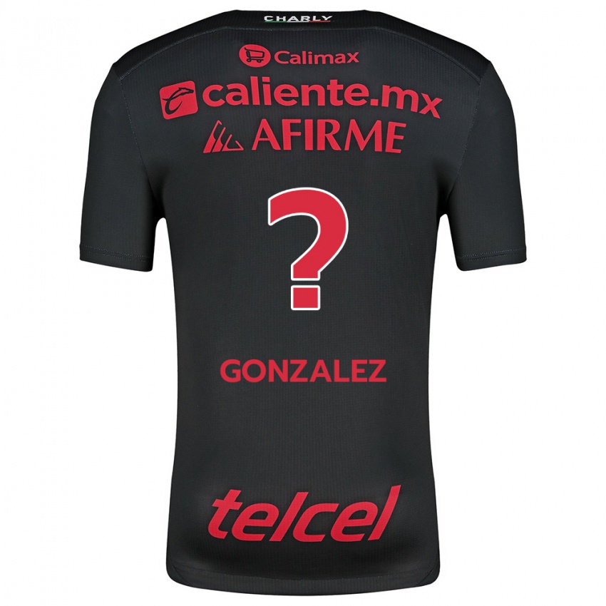 Homem Camisola Óscar González #0 Preto Vermelho Principal 2024/25 Camisa