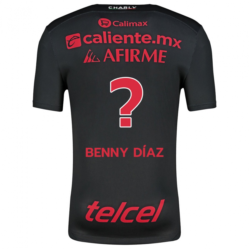 Homem Camisola Benny Diaz #0 Preto Vermelho Principal 2024/25 Camisa