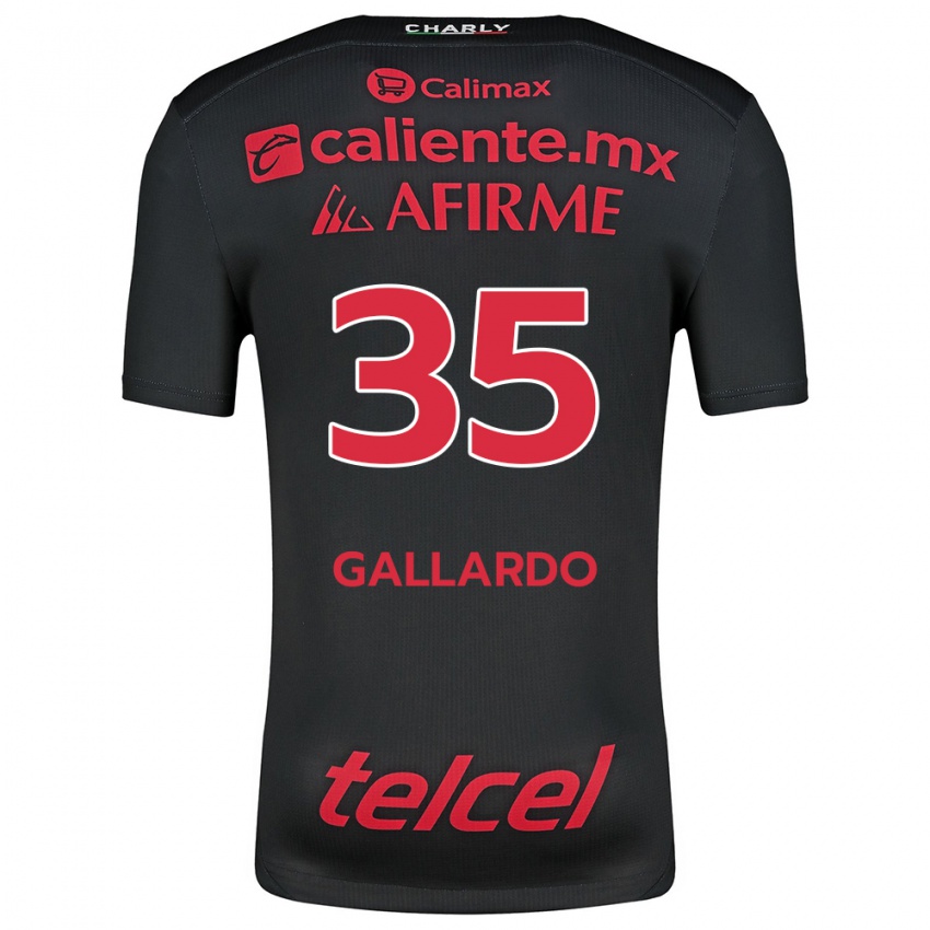 Homem Camisola Gloriaisabel Gallardo #35 Preto Vermelho Principal 2024/25 Camisa