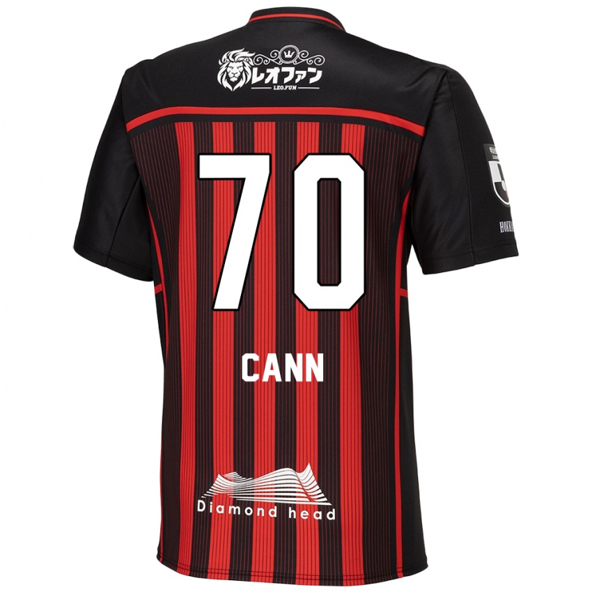 Homem Camisola Francis Cann #70 Vermelho Preto Principal 2024/25 Camisa