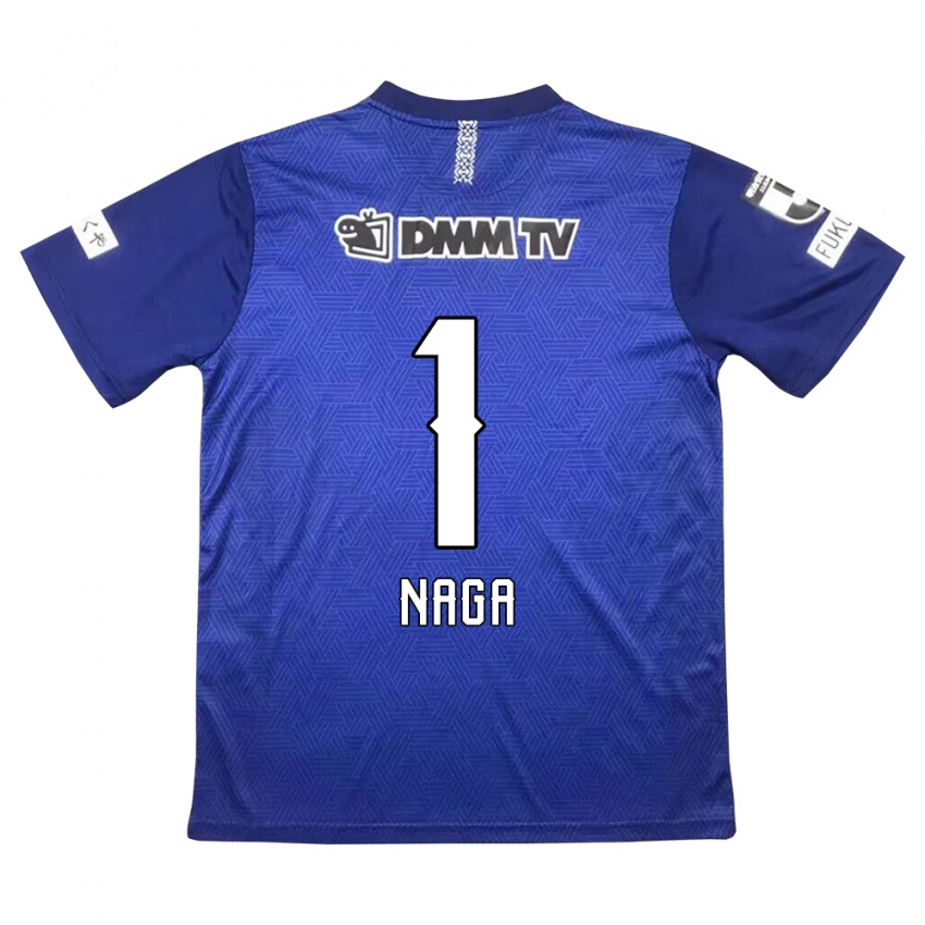 Homem Camisola Takumi Nagaishi #1 Azul Escuro Principal 2024/25 Camisa