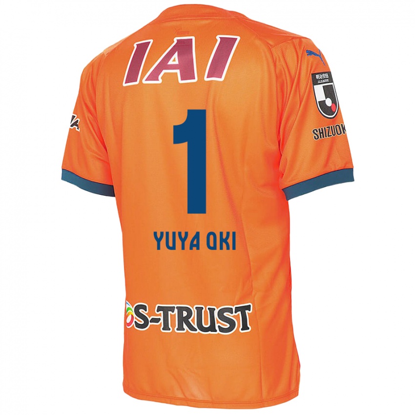 Homem Camisola Yuya Oki #1 Laranja Azul Principal 2024/25 Camisa