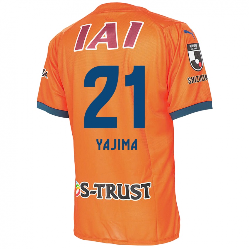 Homem Camisola Shinya Yajima #21 Laranja Azul Principal 2024/25 Camisa