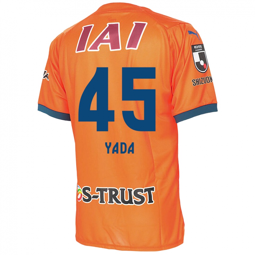 Homem Camisola Ryunosuke Yada #45 Laranja Azul Principal 2024/25 Camisa