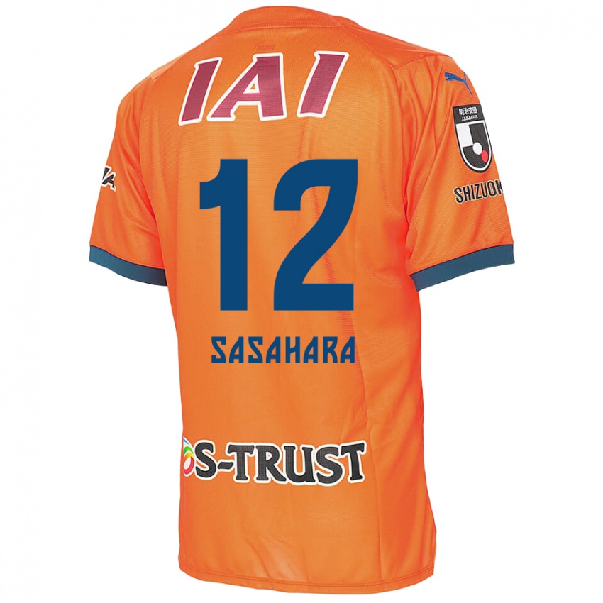 Homem Camisola Kenshin Sasahara #12 Laranja Azul Principal 2024/25 Camisa