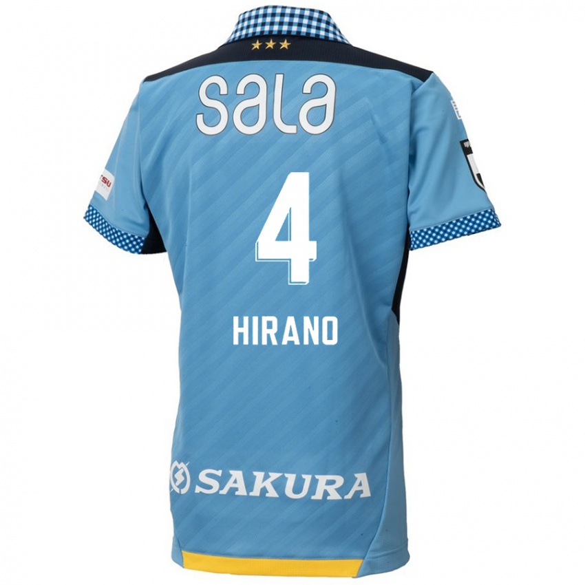 Homem Camisola Rion Hirano #4 Azul Preto Principal 2024/25 Camisa