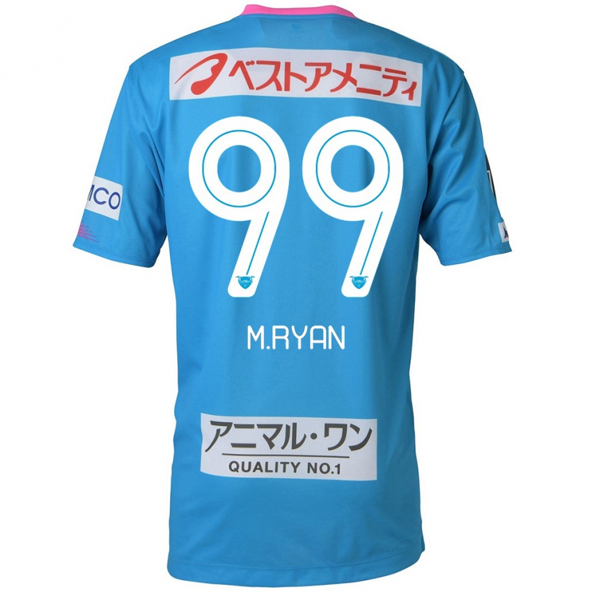 Homem Camisola Marcelo Ryan #99 Azul Rosa Principal 2024/25 Camisa