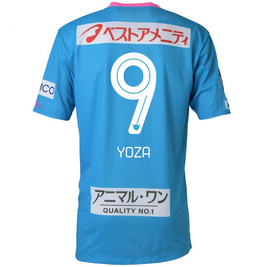 Homem Camisola Tomomichi Yoza #9 Azul Rosa Principal 2024/25 Camisa