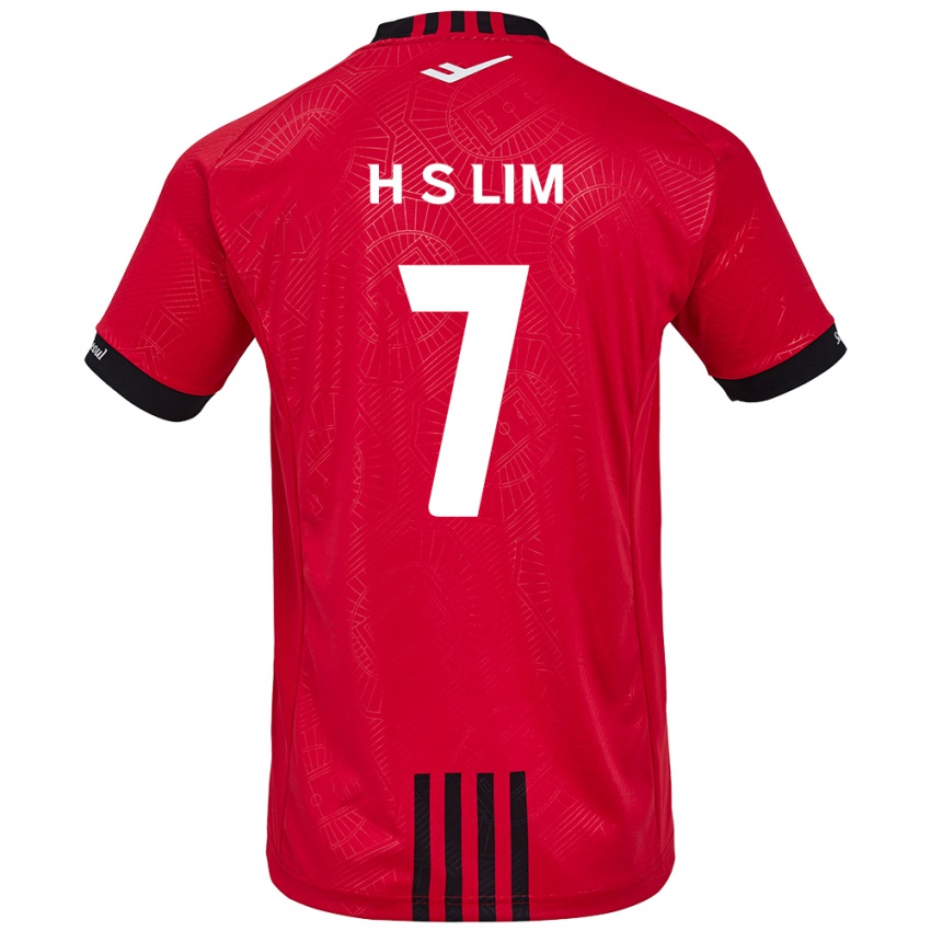 Homem Camisola Sang-Hyub Lim #7 Vermelho Preto Principal 2024/25 Camisa