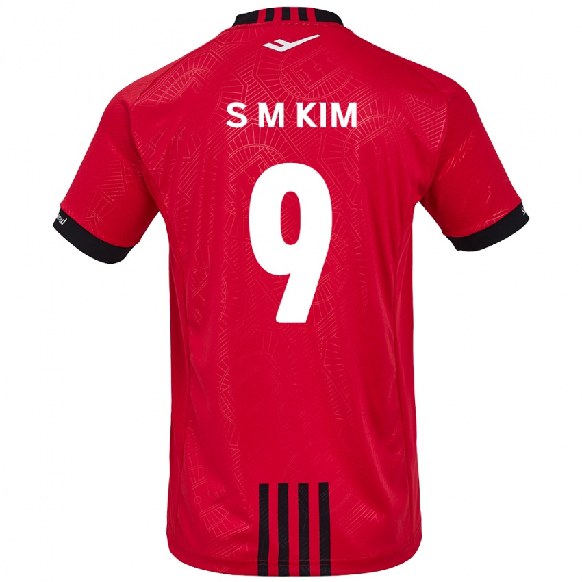 Homem Camisola Min-Sung Kim #9 Vermelho Preto Principal 2024/25 Camisa